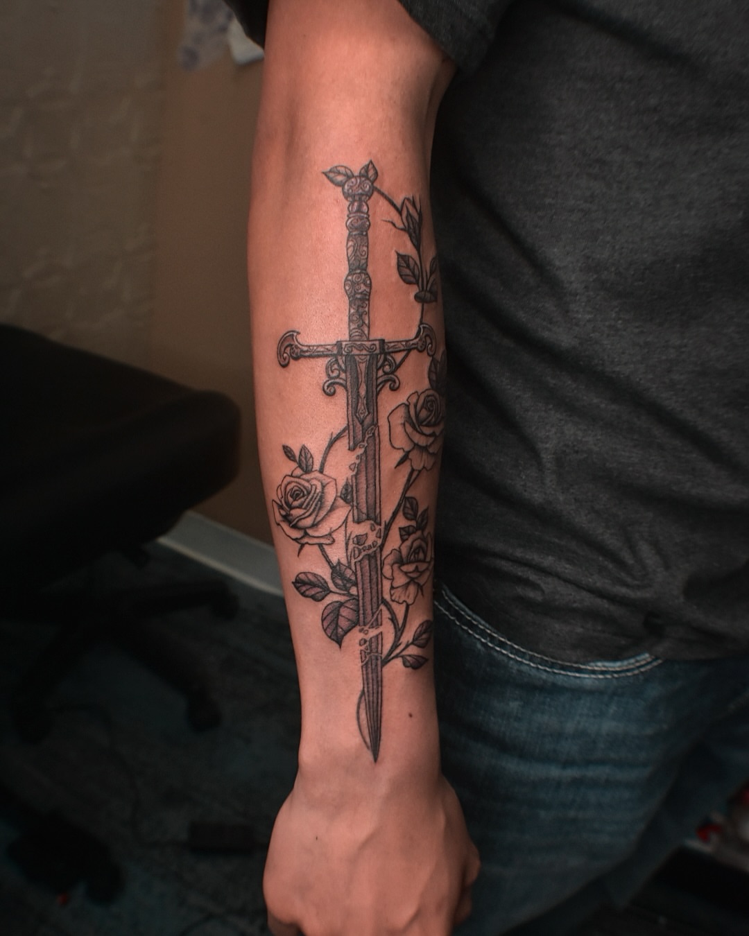 Tattoo by @b.b.tattoos — black_and_grey