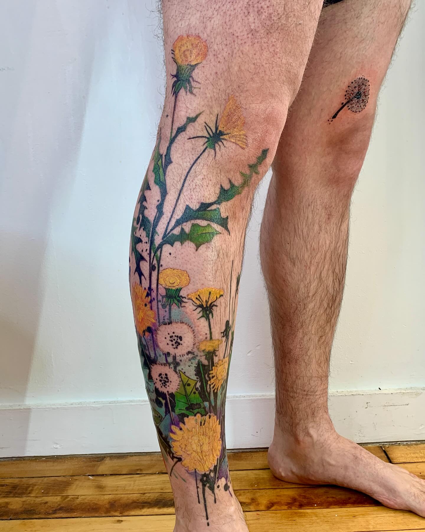 Tattoo by @mrcoffeybean — dotwork, realism