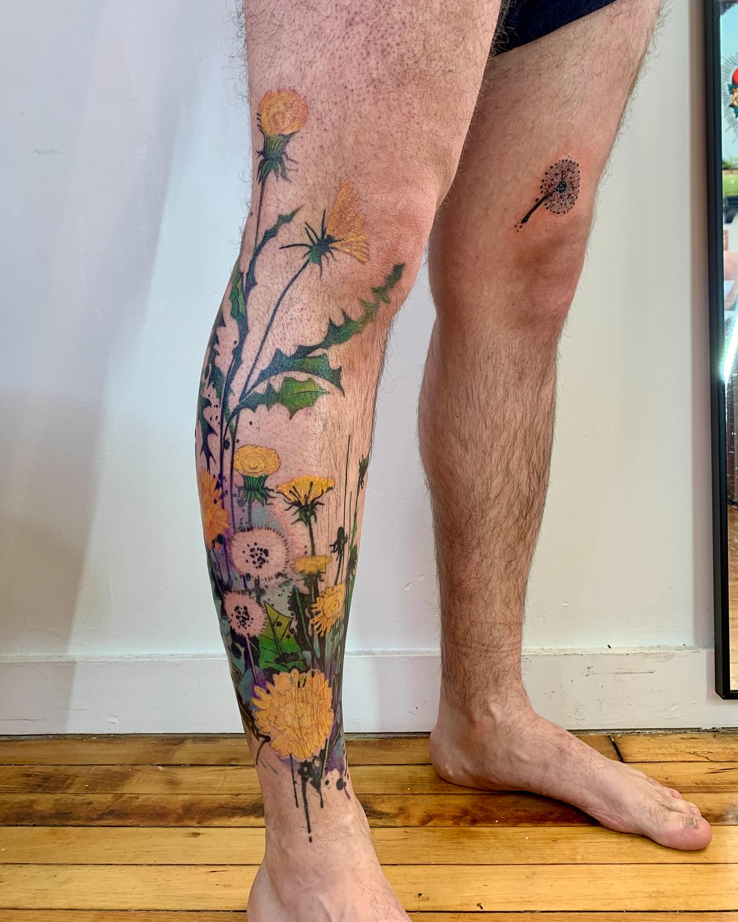 Tattoo by @mrcoffeybean — watercolor