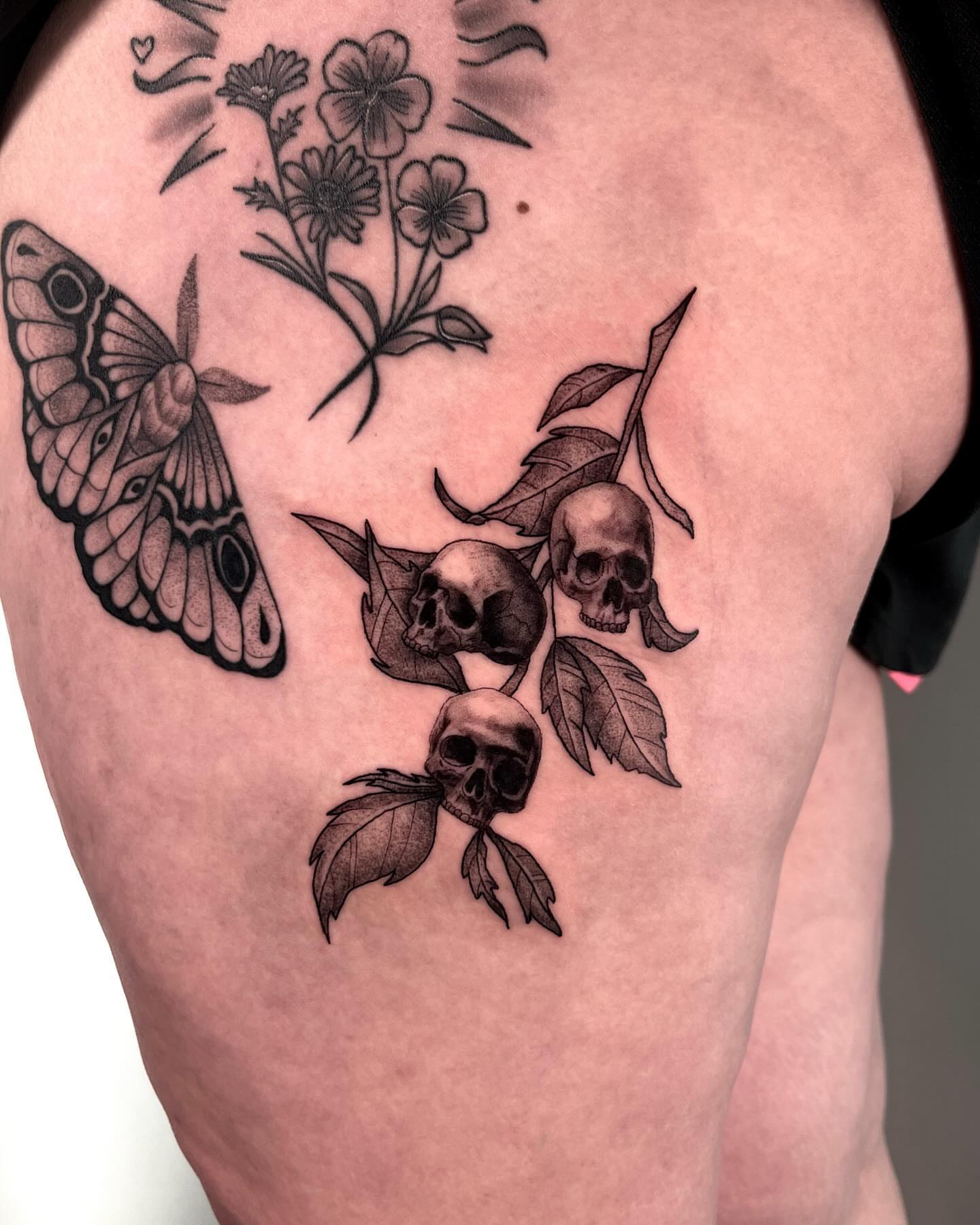 Tattoo by @jiinkytattoos — black_and_grey, realism
