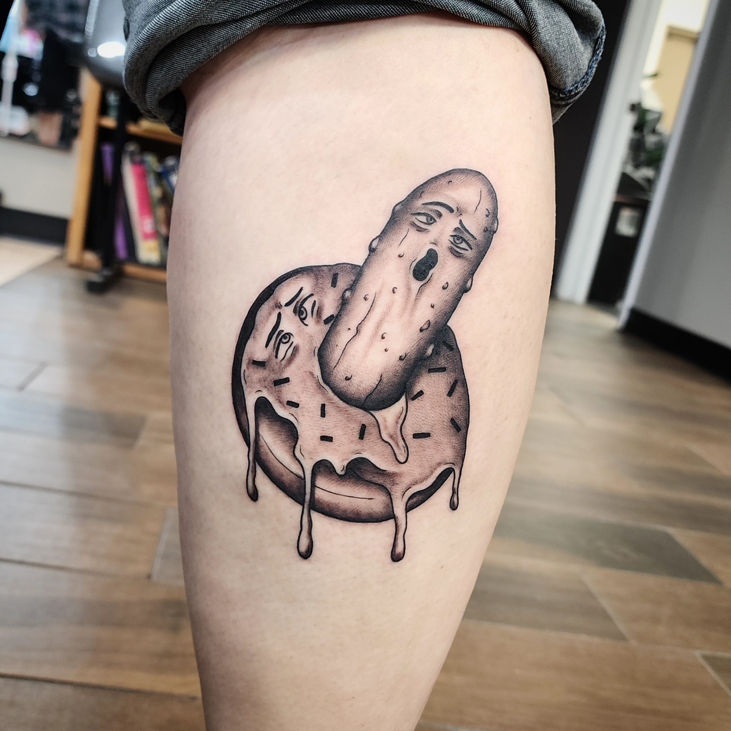 Tattoo by @dunebuggybobby — black_and_grey