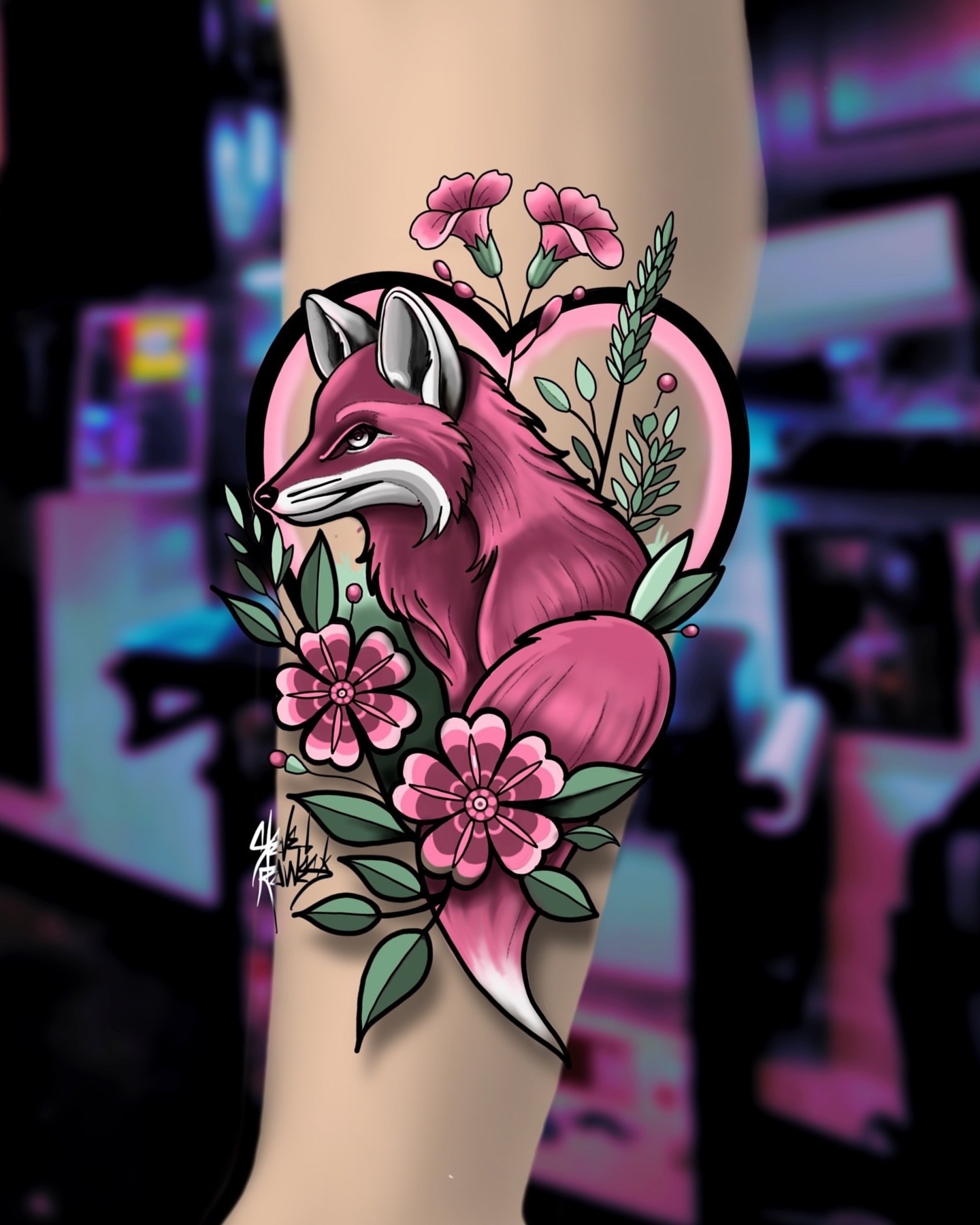 Tattoo by @steverowes — new_school, illustrative
