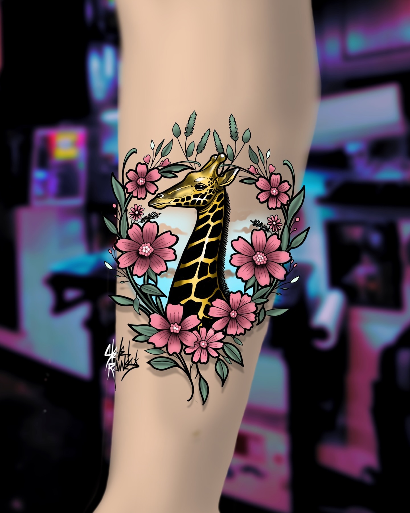 Tattoo by @steverowes — new_school, illustrative