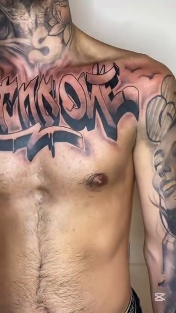 The Minor lettering script tattoo by Blot_Tattoo