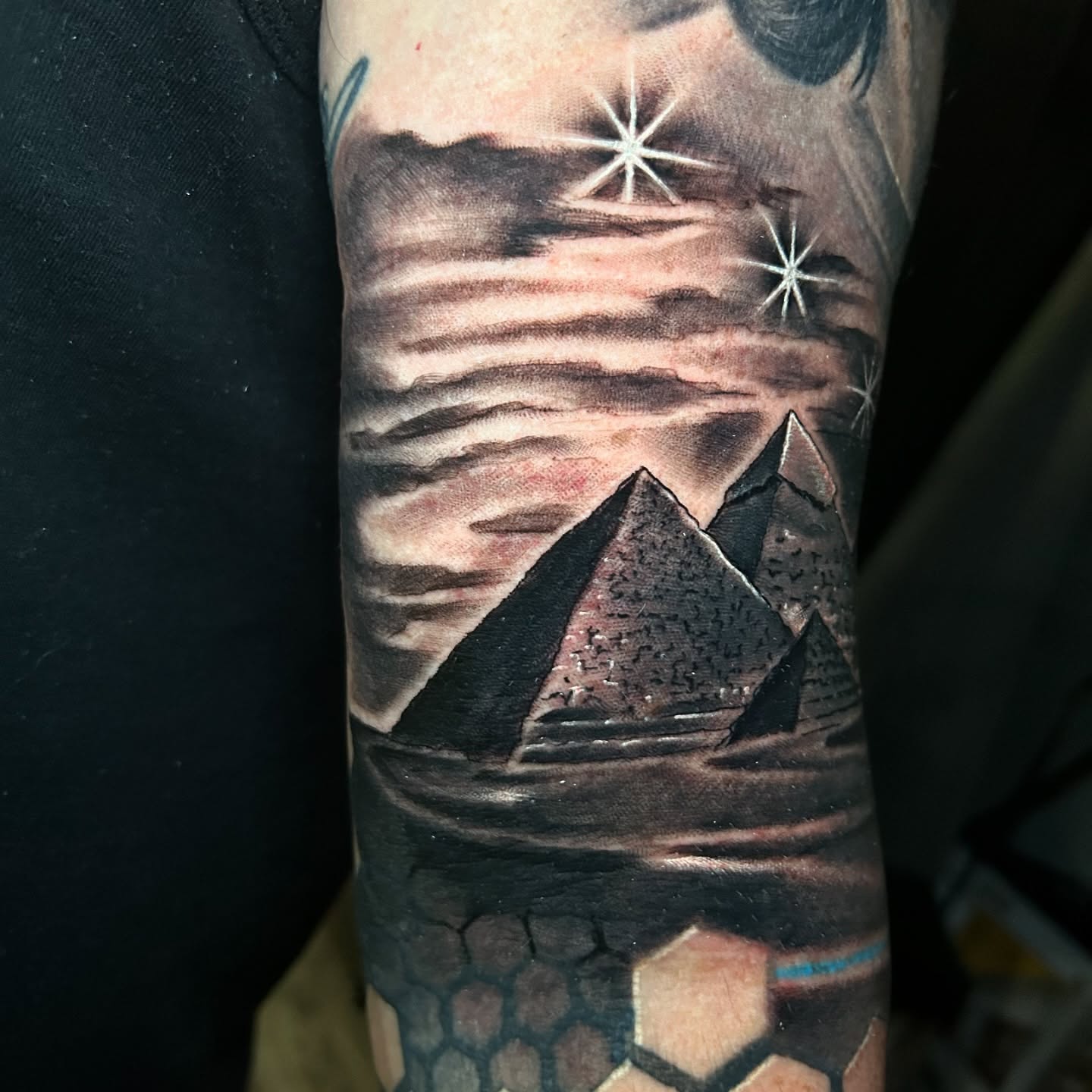 Tattoo by @danbostic_sdt — geometric, black_and_grey