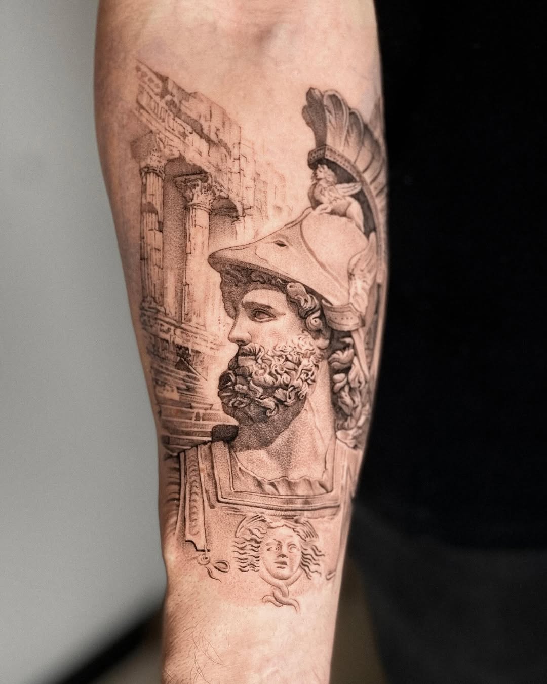 Tattoo by @blackbird_tattooer — realism, black_and_grey