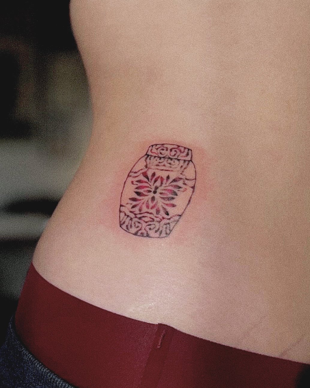 Jar dotwork tattoo by San Kang