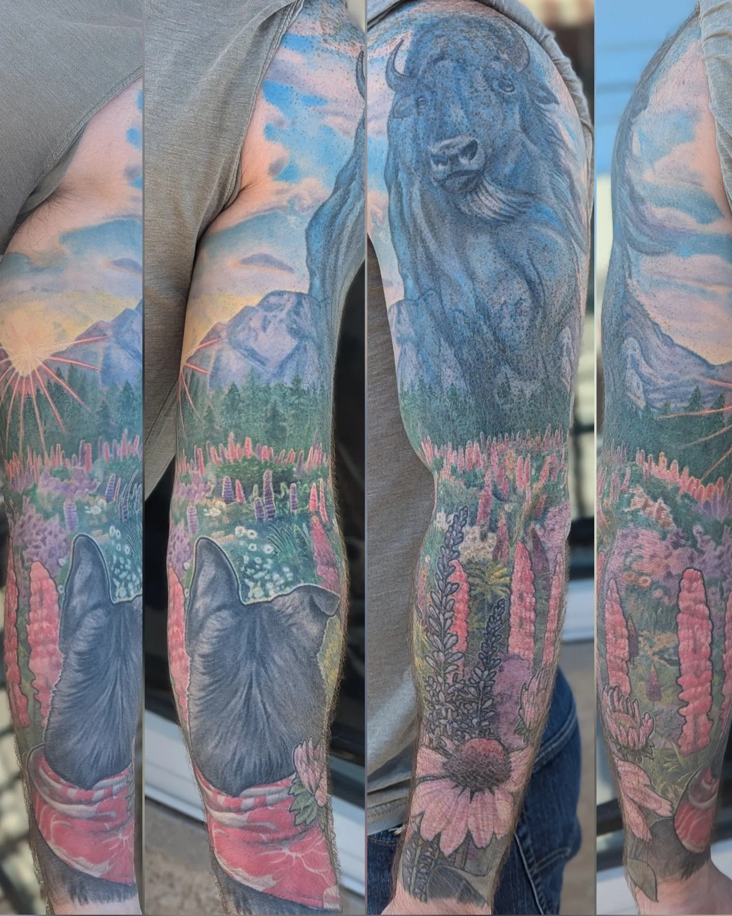 Tattoo by @jtrip360 — realism, dotwork