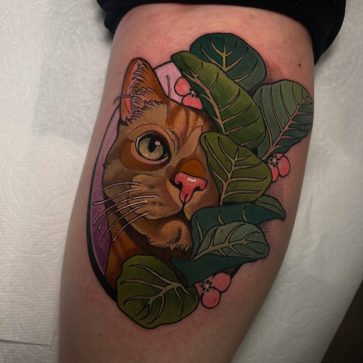Tattoo by @rennietattoo — realism, dotwork