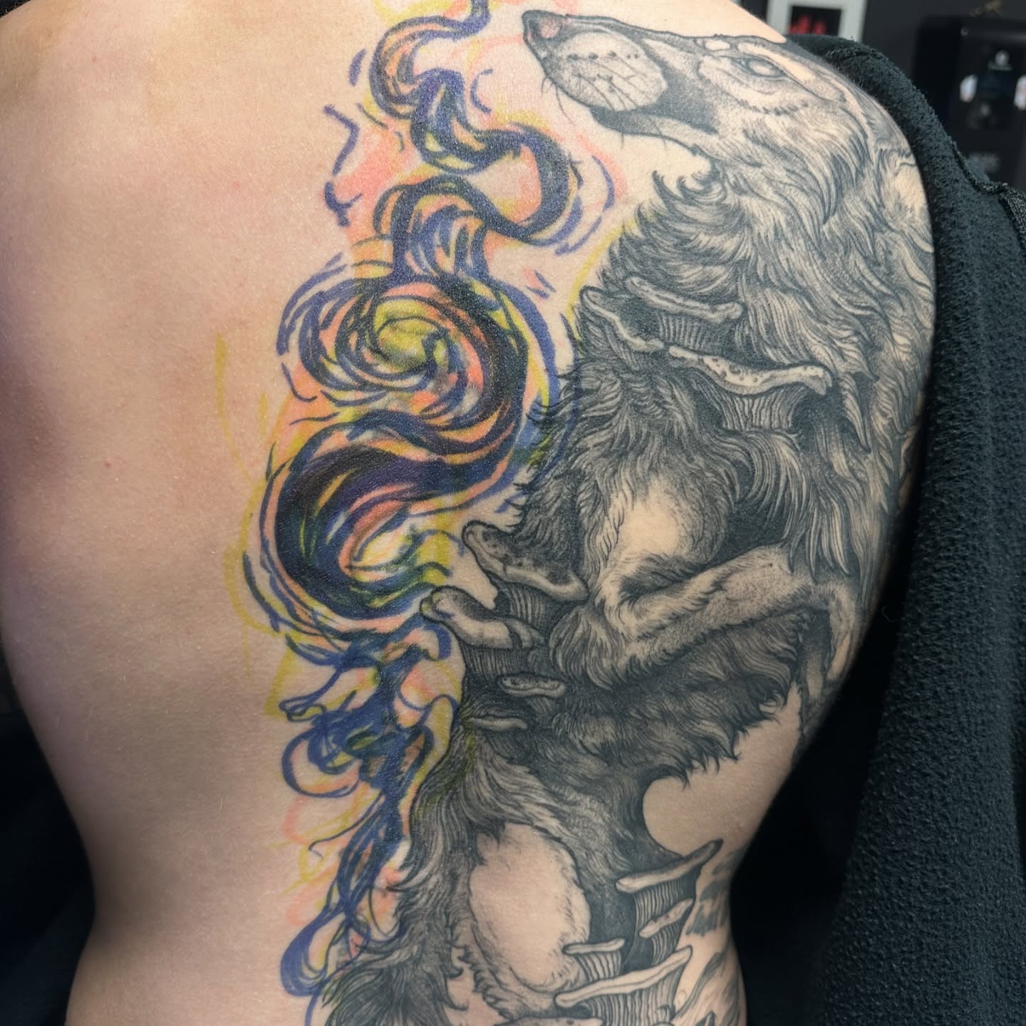 Tattoo by @carnivorousfx — black_and_grey, realism