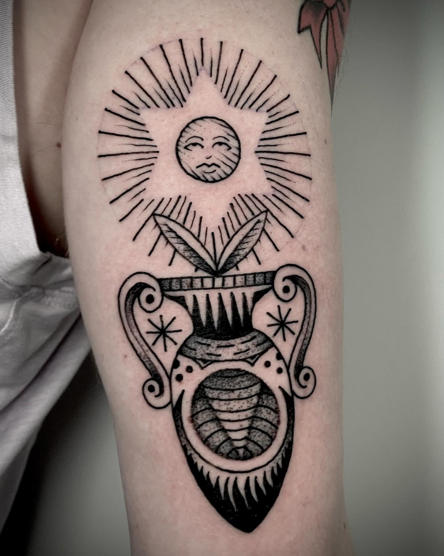 Tattoo by @jasonryantattoos — black_and_grey