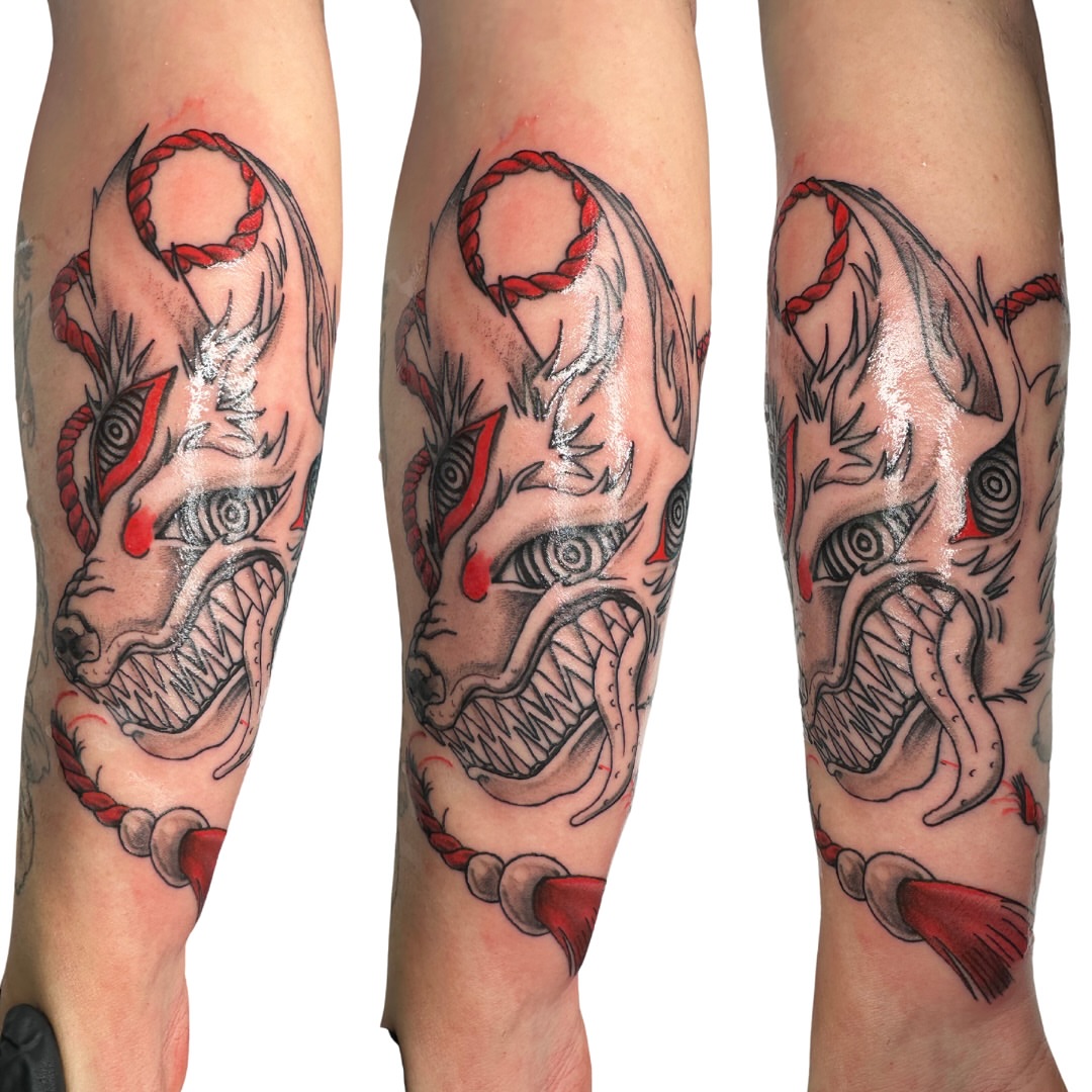 Tattoo by @anastrangebird — american_traditional, black_and_grey
