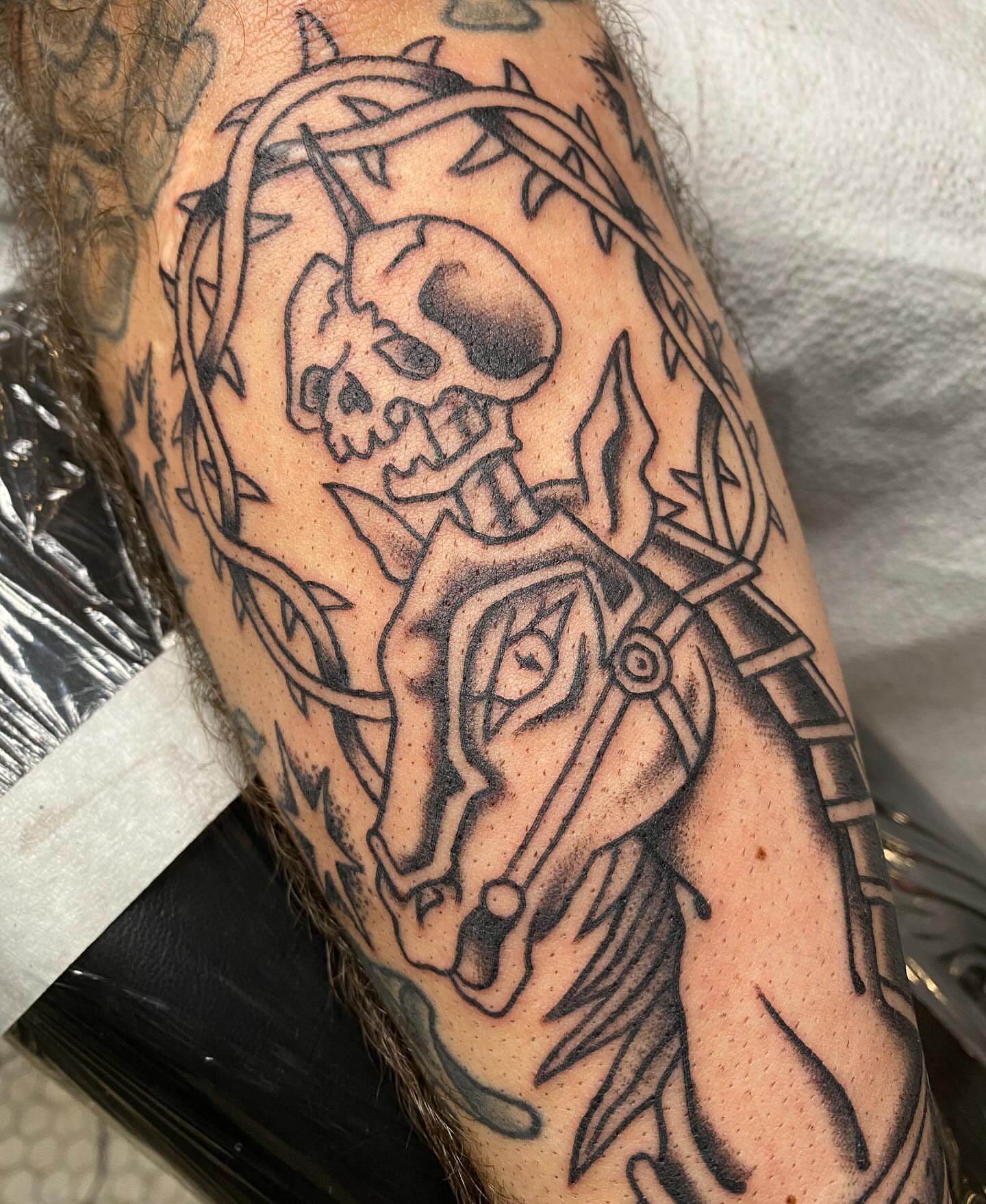Tattoo by @morgana.sutherland — black_and_grey