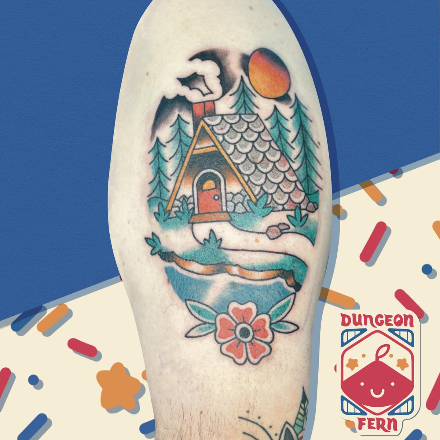 Tattoo by @dungeonfern โ american_traditional