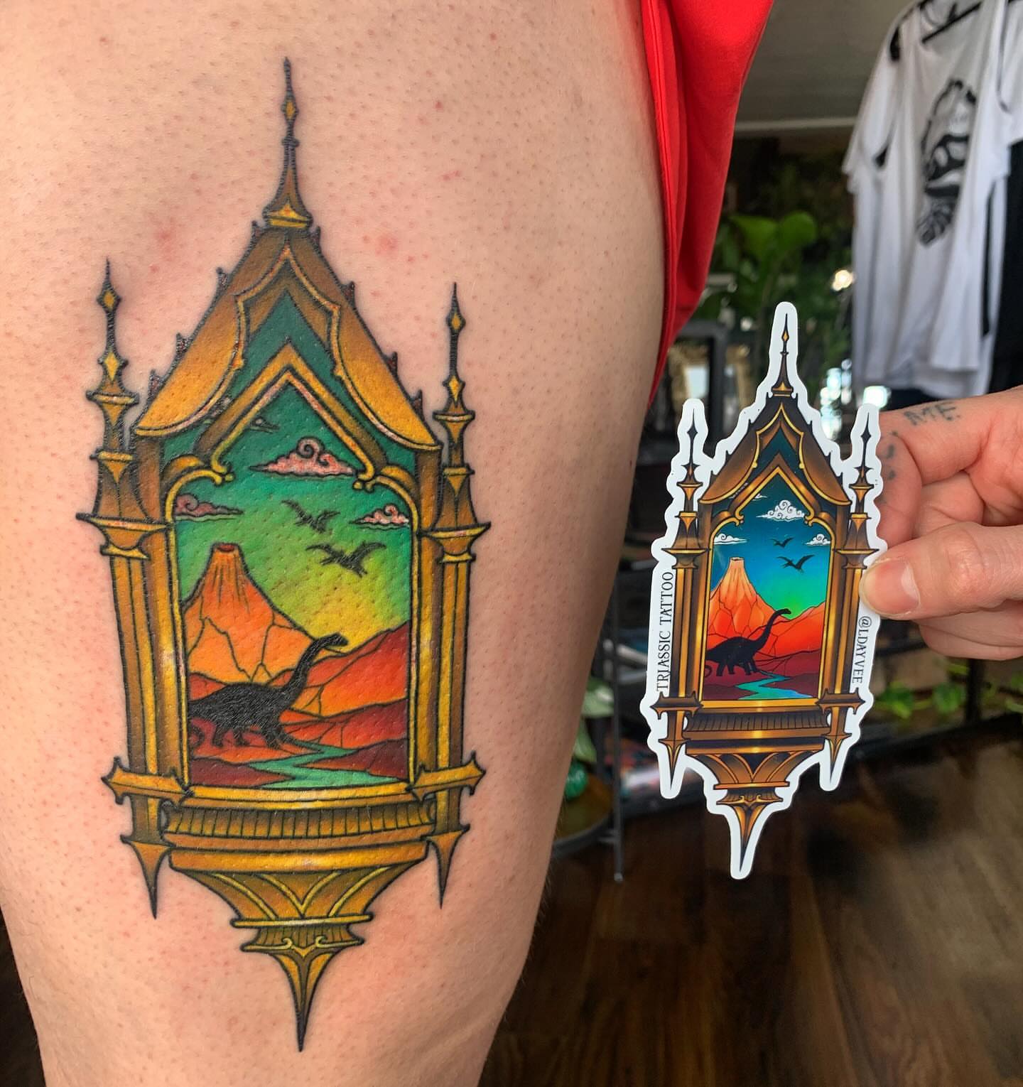 Tattoo by @ldayvee — illustrative
