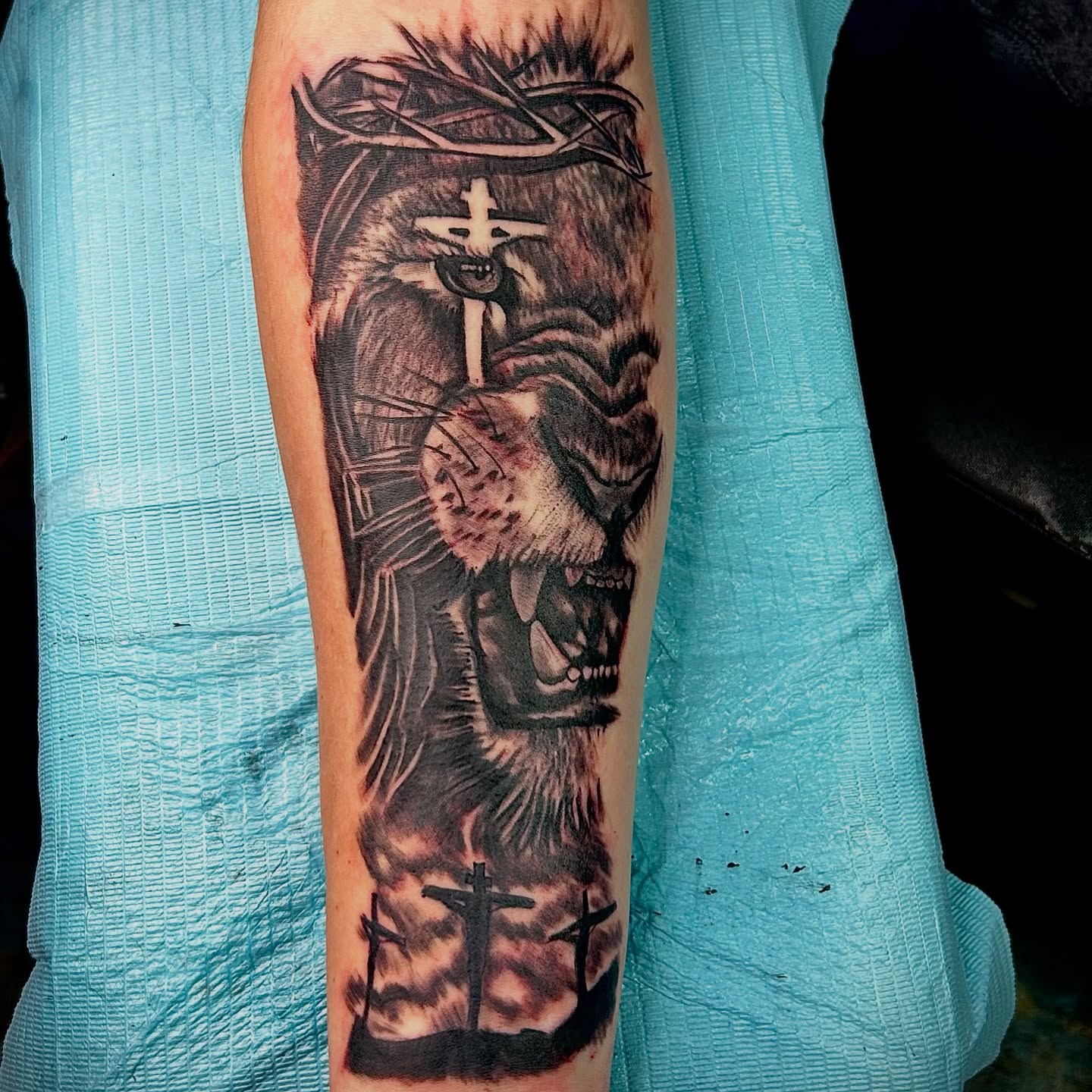 Tattoo by @artby_kendal — black_and_grey, realism