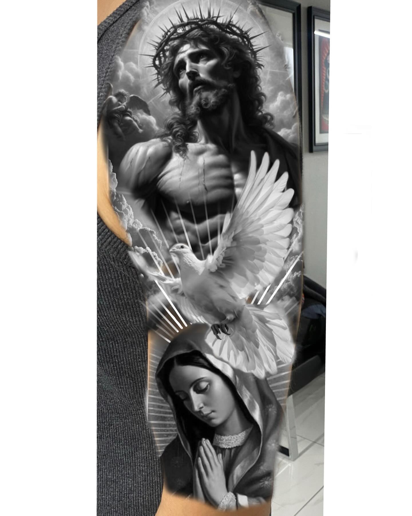 Tattoo by @tattoosbysergiomendez — realism, black_and_grey