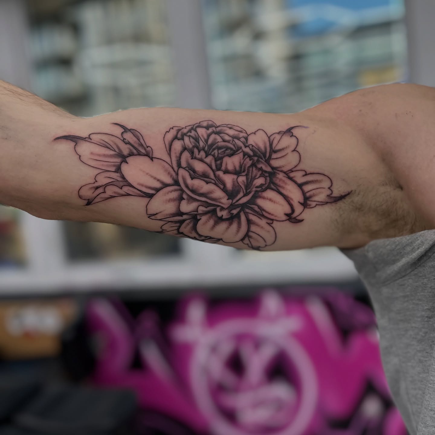 Tattoo by @mastercrae — black_and_grey