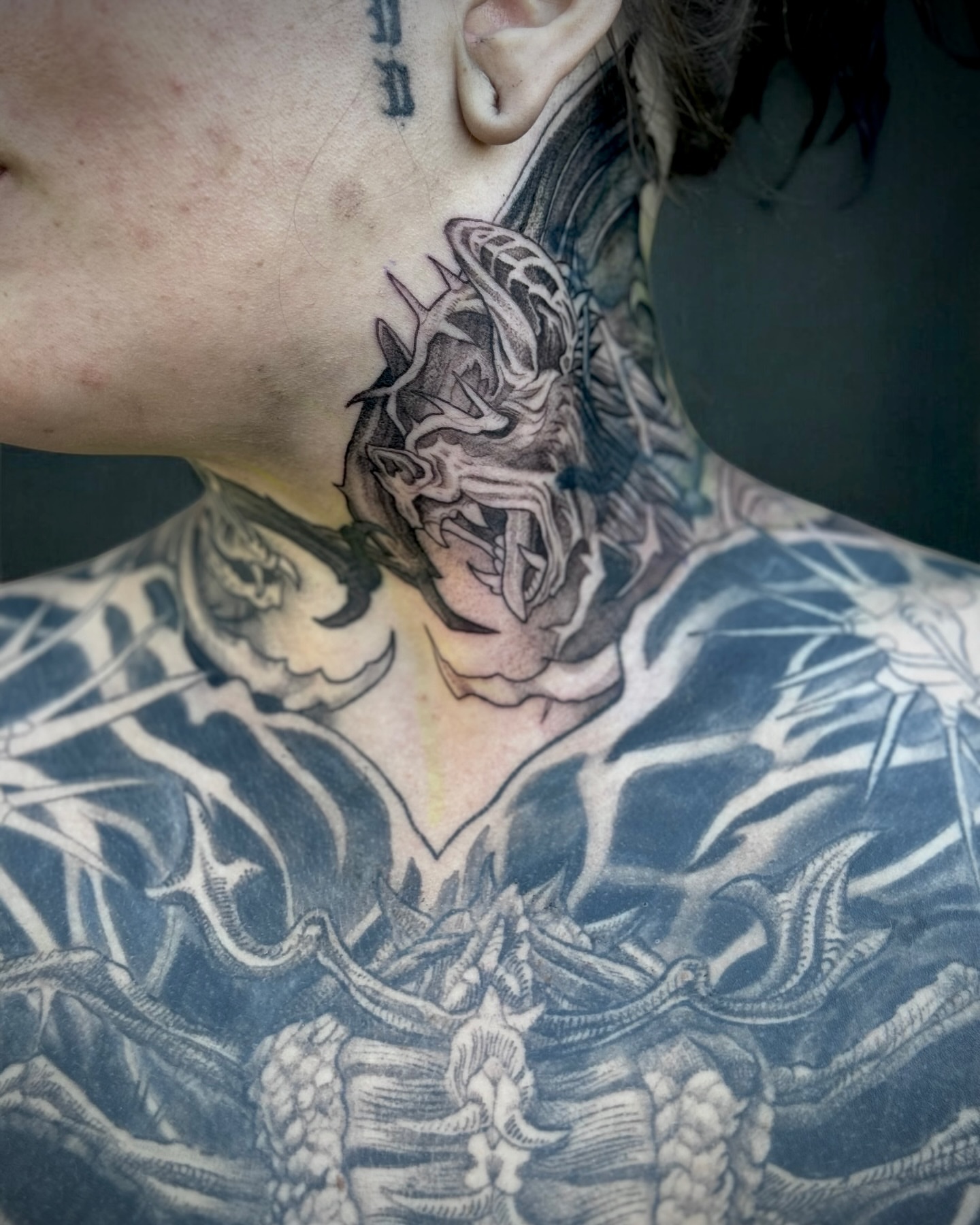 Dragon realism tattoo by Erick Mendivil