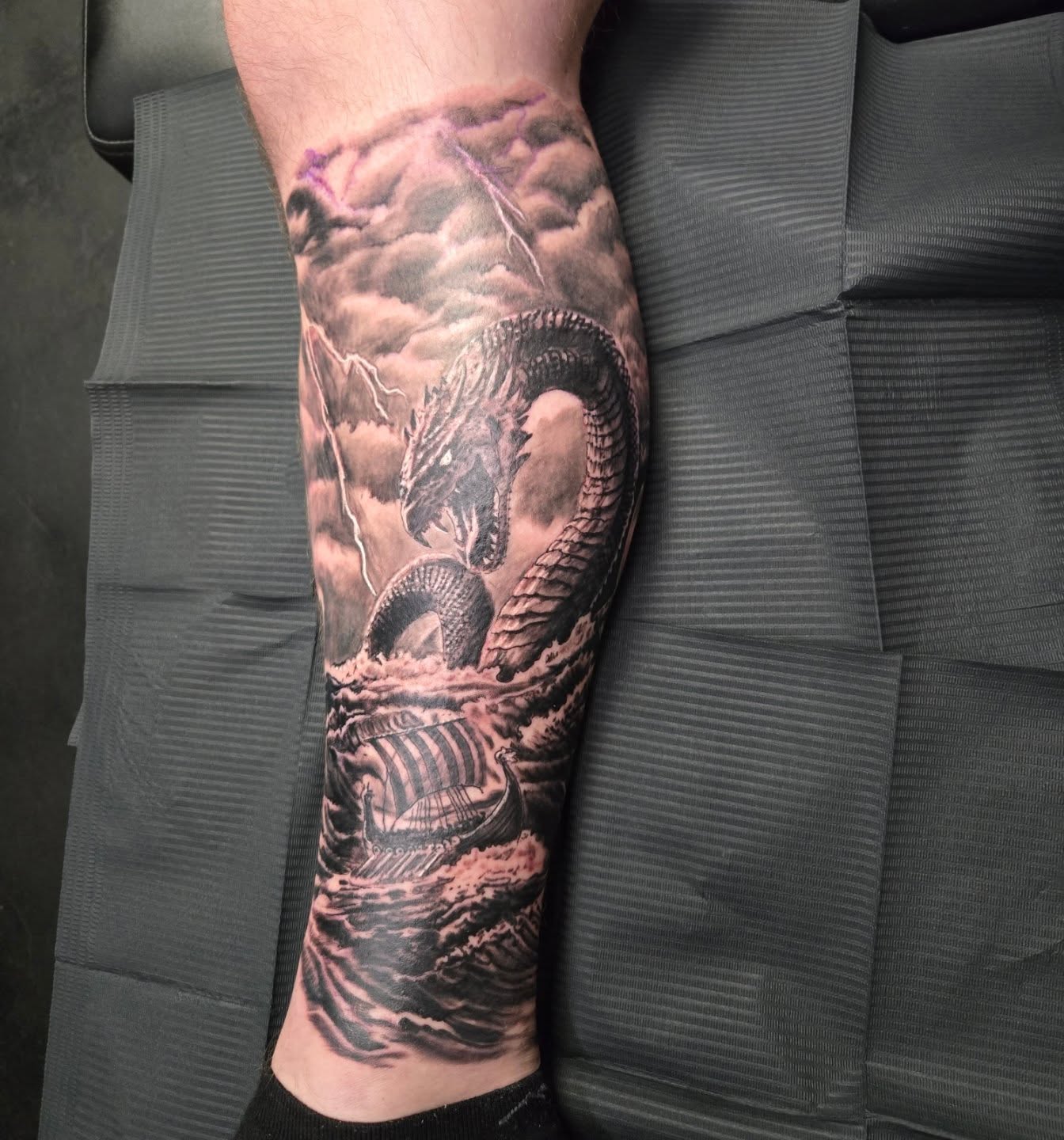 Tattoo by @pst_chilly — black_and_grey, realism