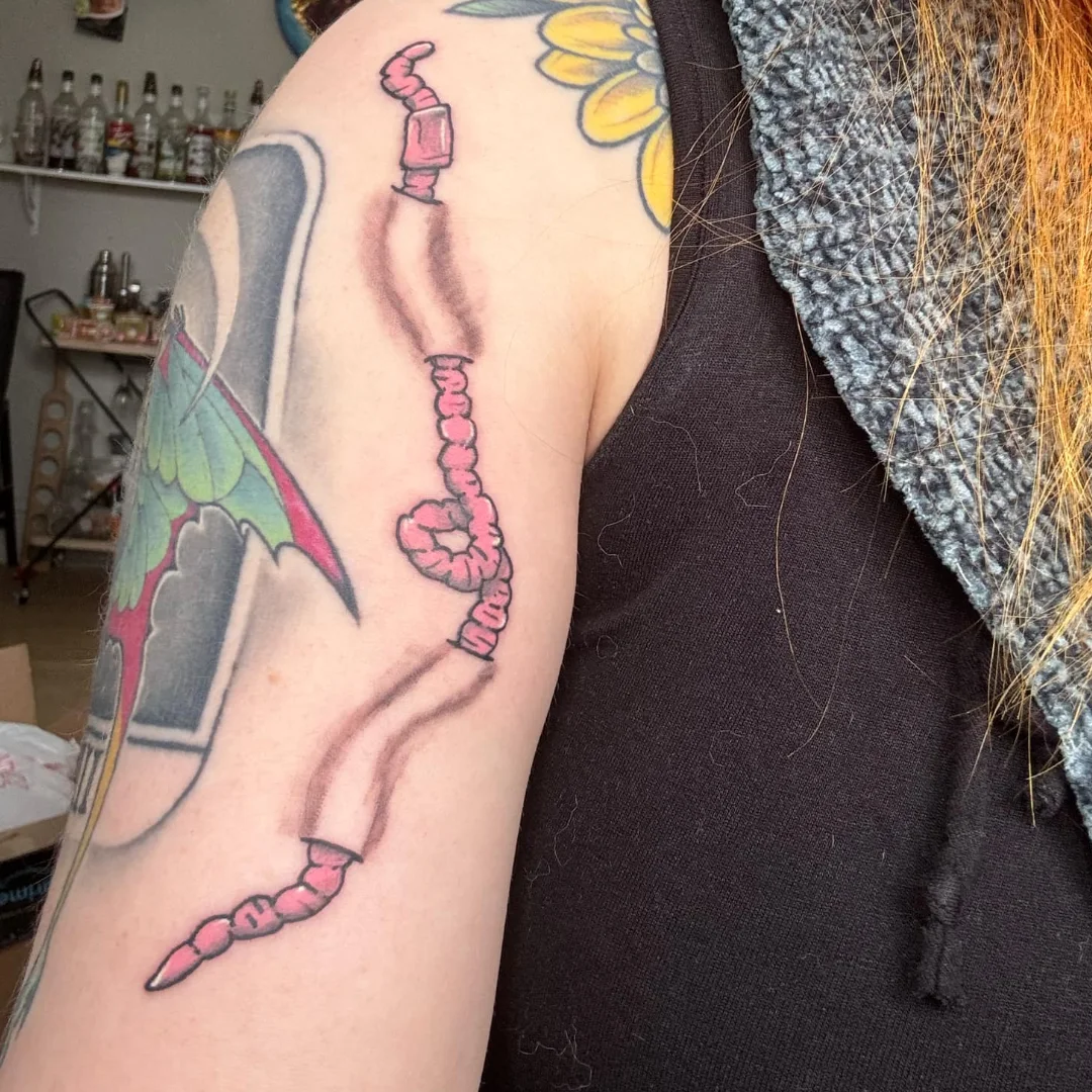 Tattoo by @speedy_tattz — dotwork