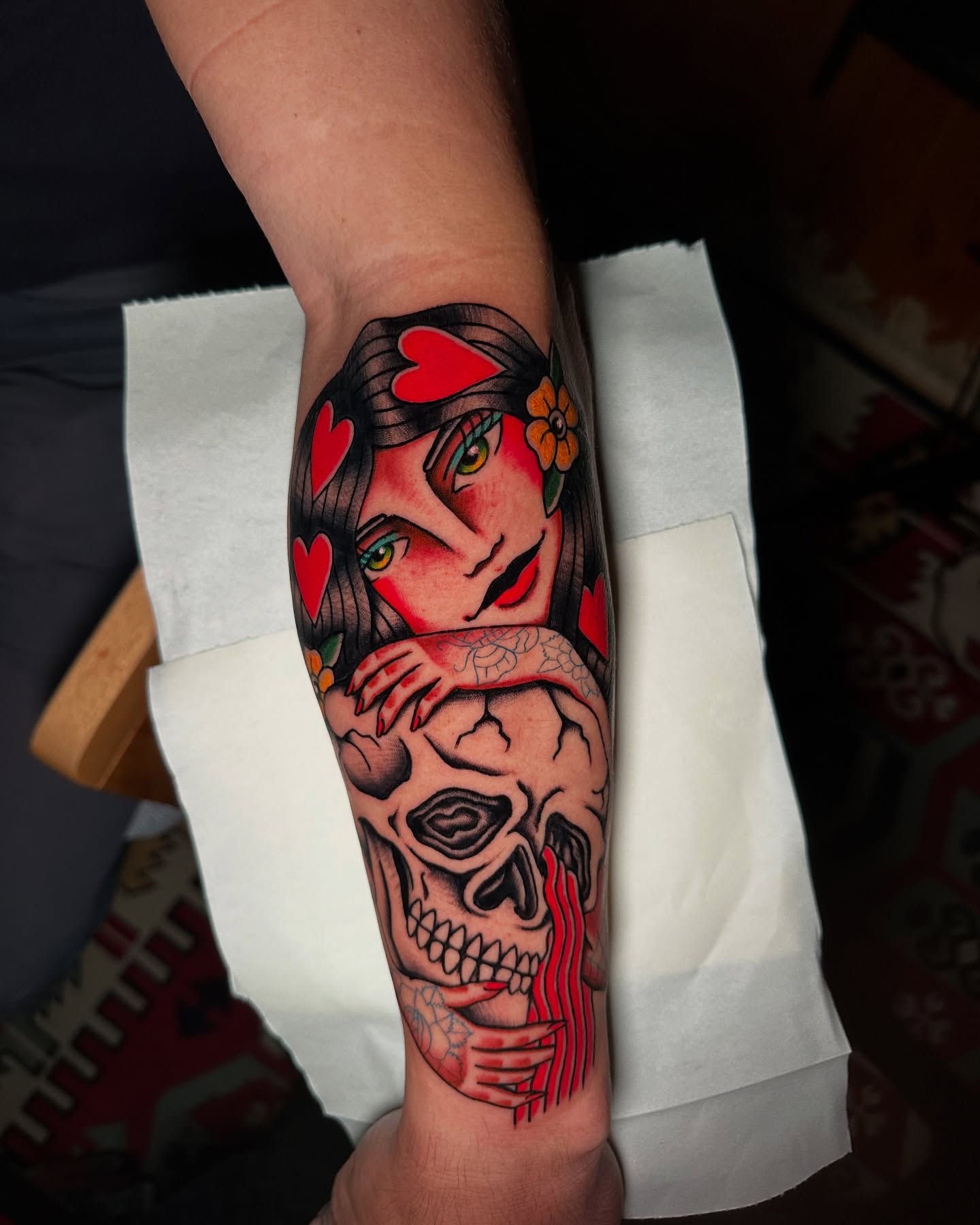 Tattoo by @selimstein — american_traditional, dotwork