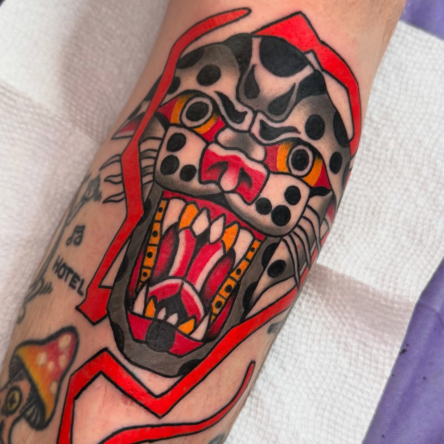 Tattoo by @b_hanika_ — american_traditional, geometric