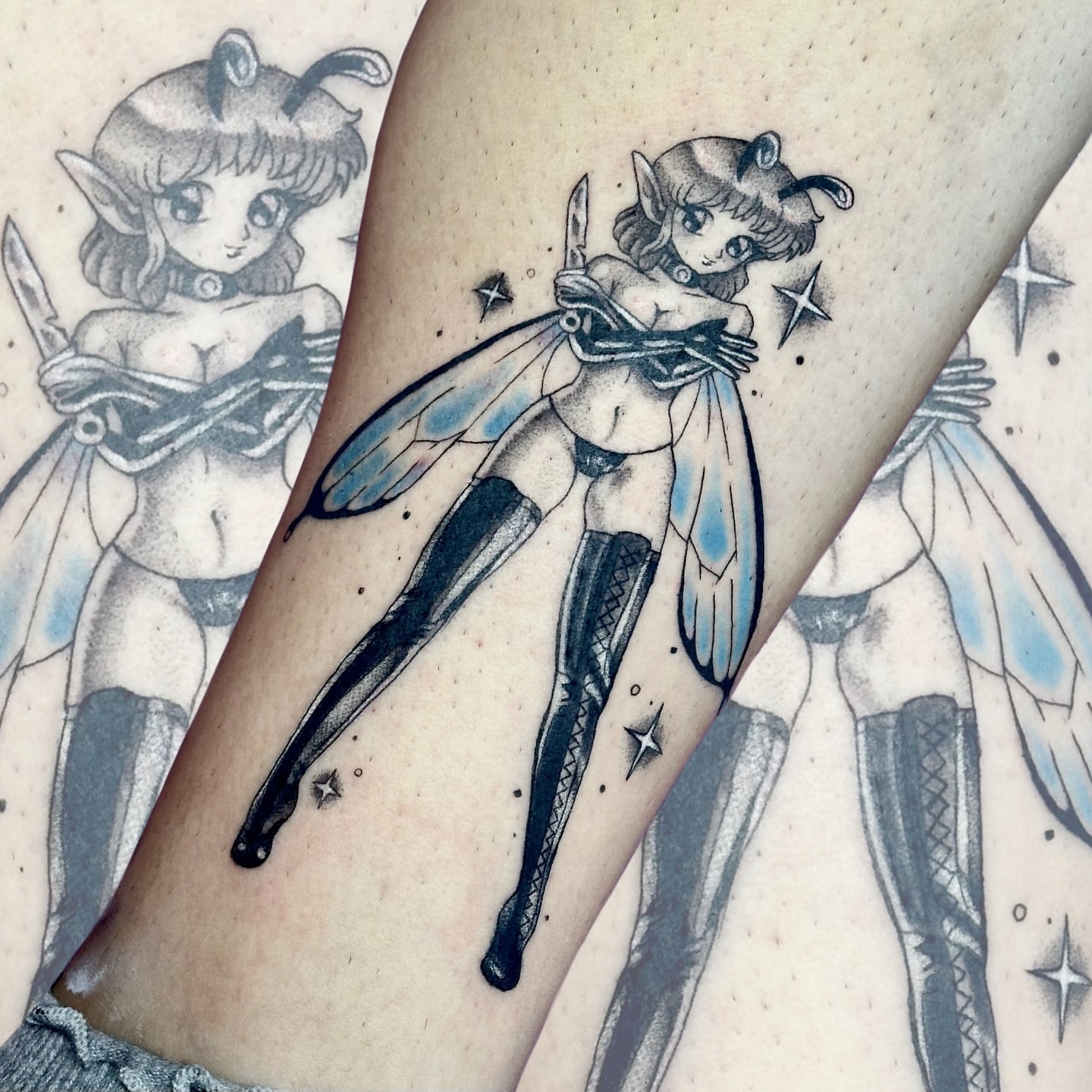 Tattoo by @phantom.tats — anime