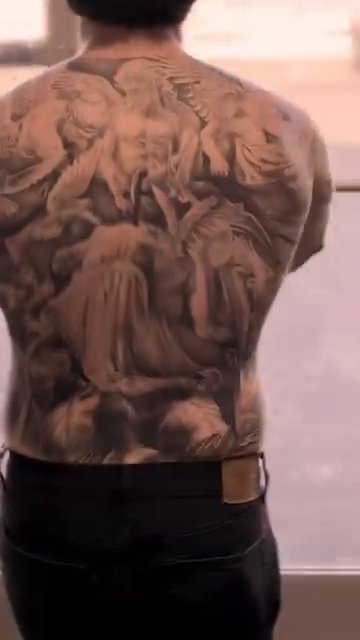 Angelic figures and cherubs realism tattoo by sacramento tattoo CA