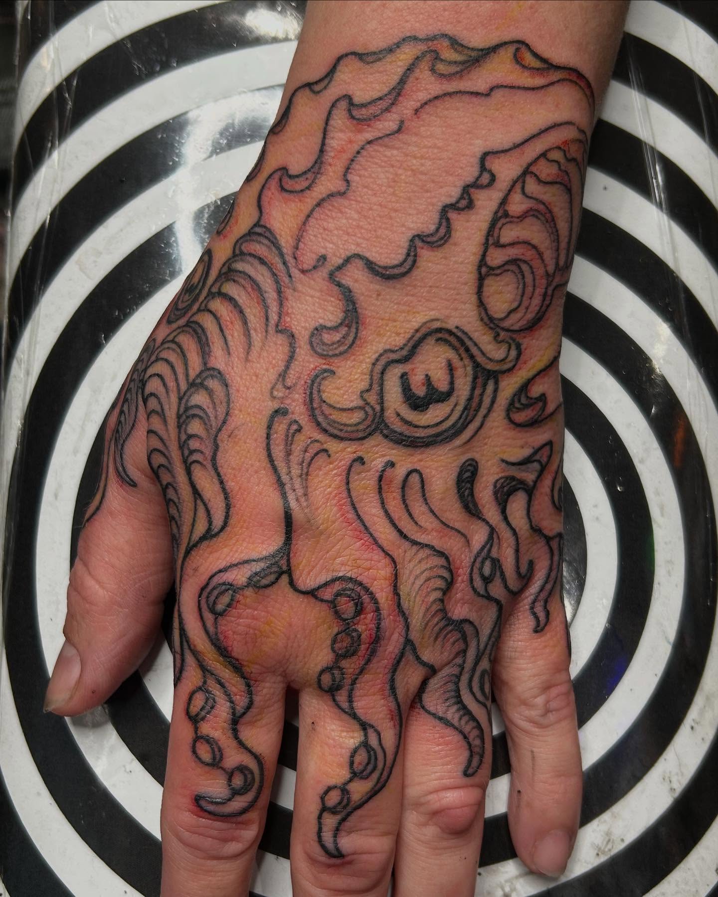 Tattoo by @electric_phantom — black_and_grey