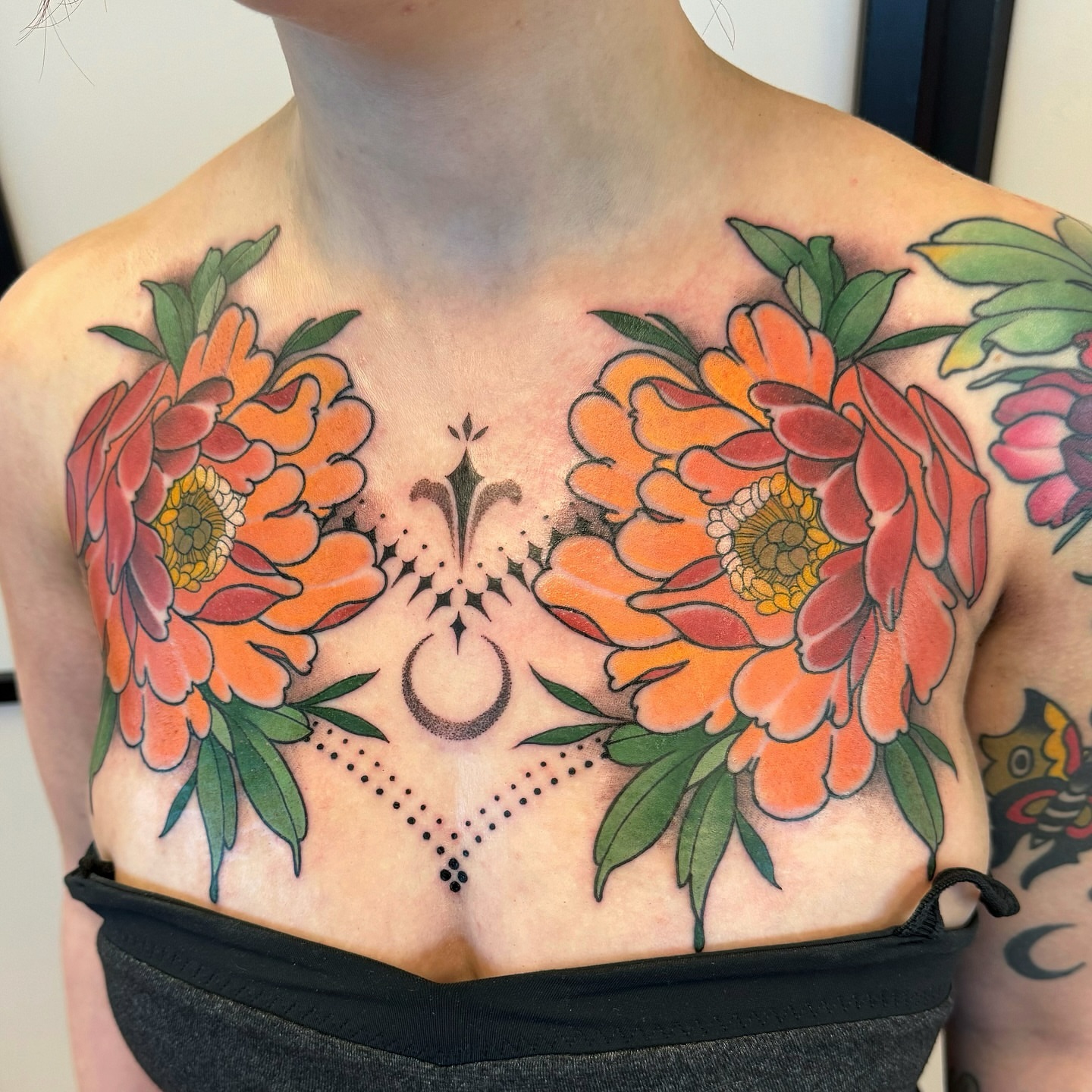 Tattoo by @anne_core — american_traditional, dotwork