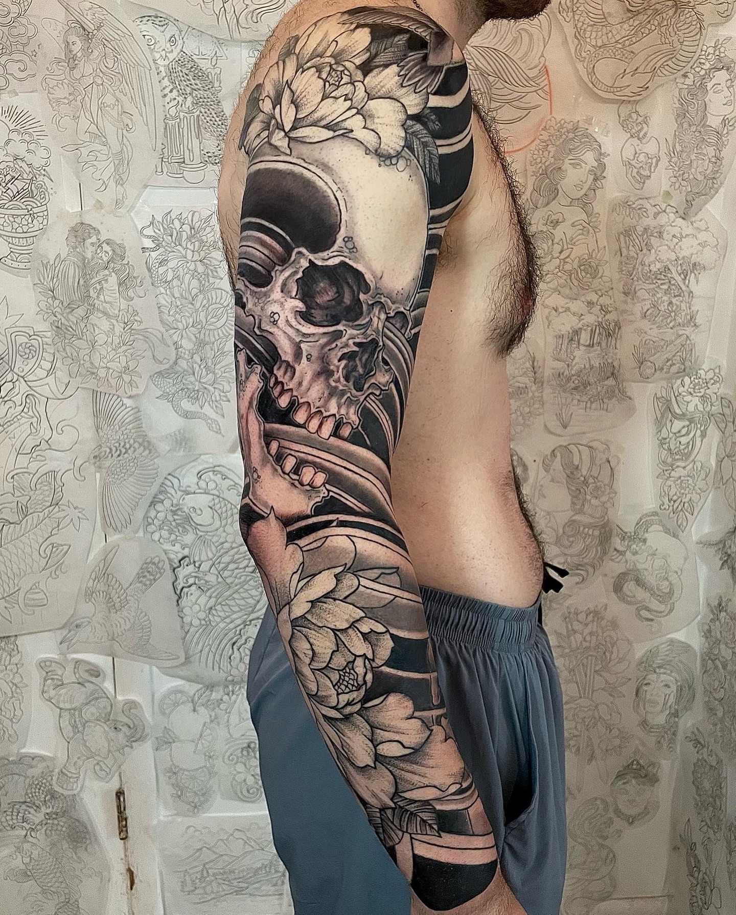 Tattoo by @jordaneppersonart — black_and_grey, realism