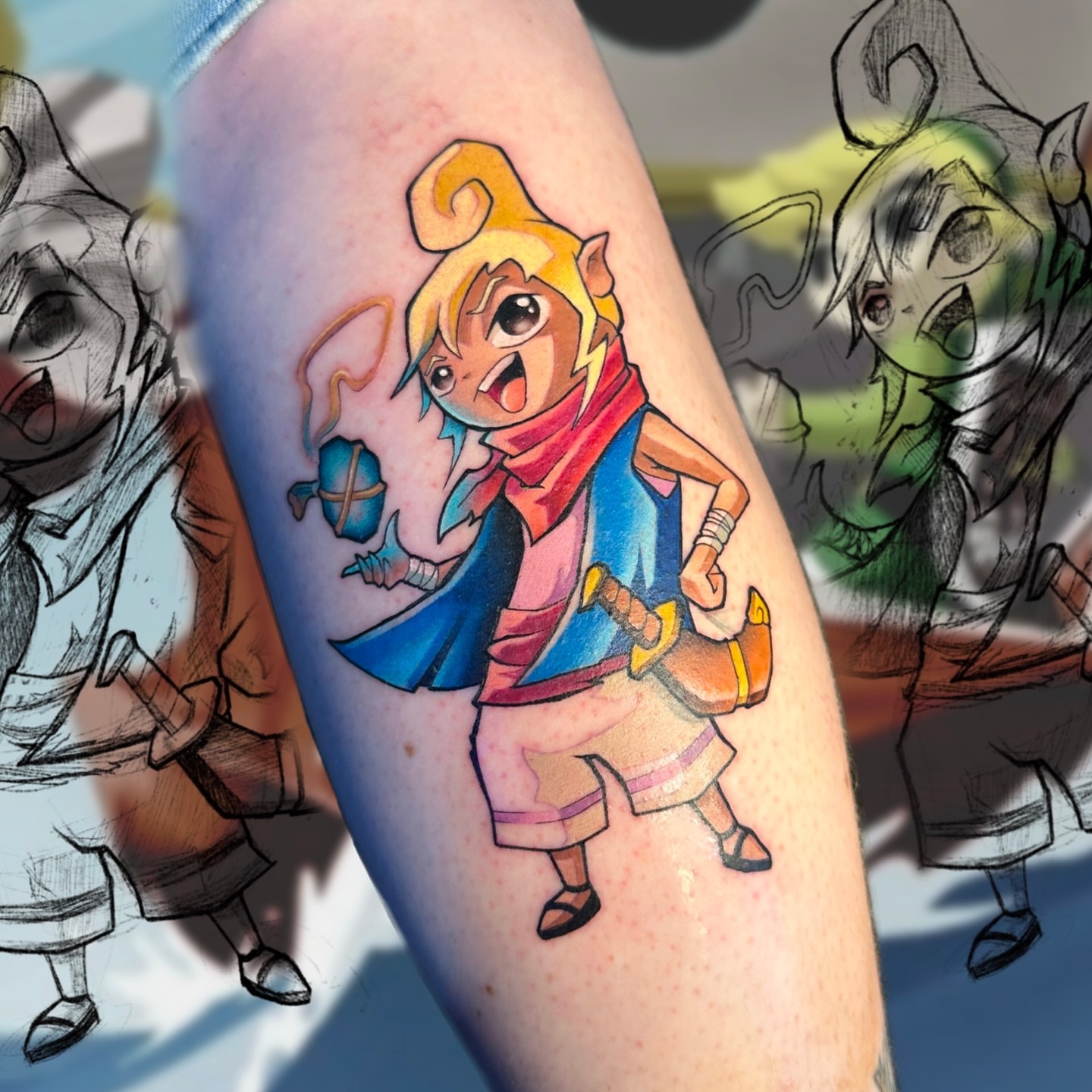 Tattoo by @krantoons — anime