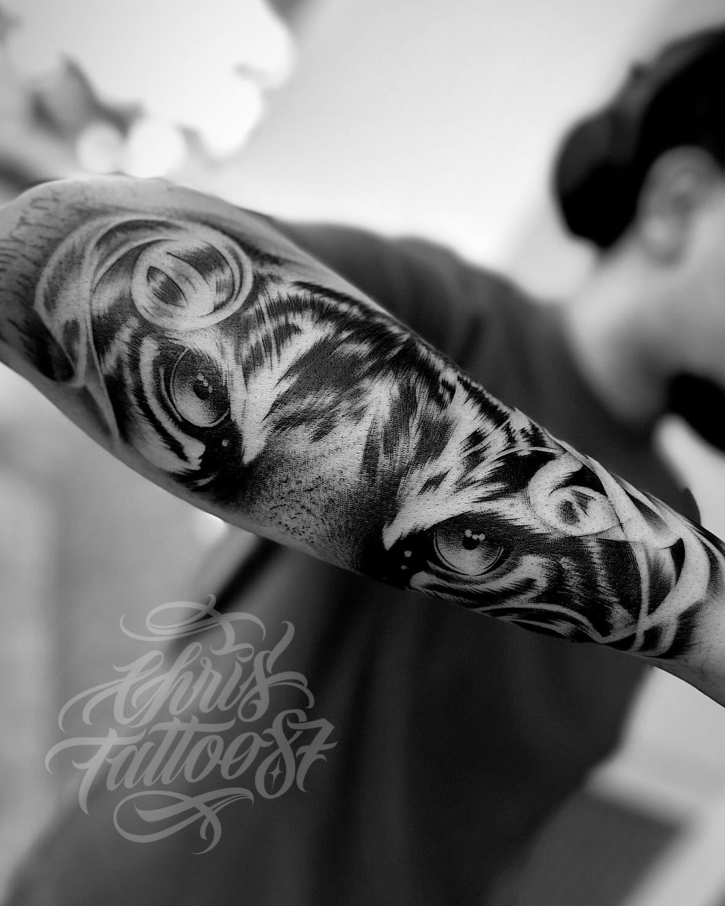 Tattoo by @chris_tattoo87 β black_and_grey, realism