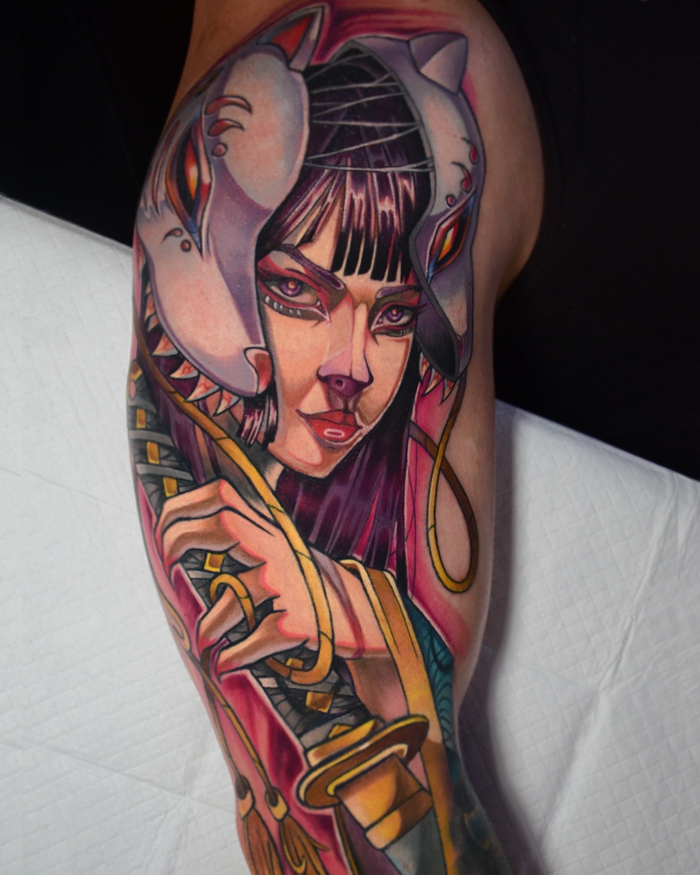 Tattoo by @nightcitytattoos β anime, geometric
