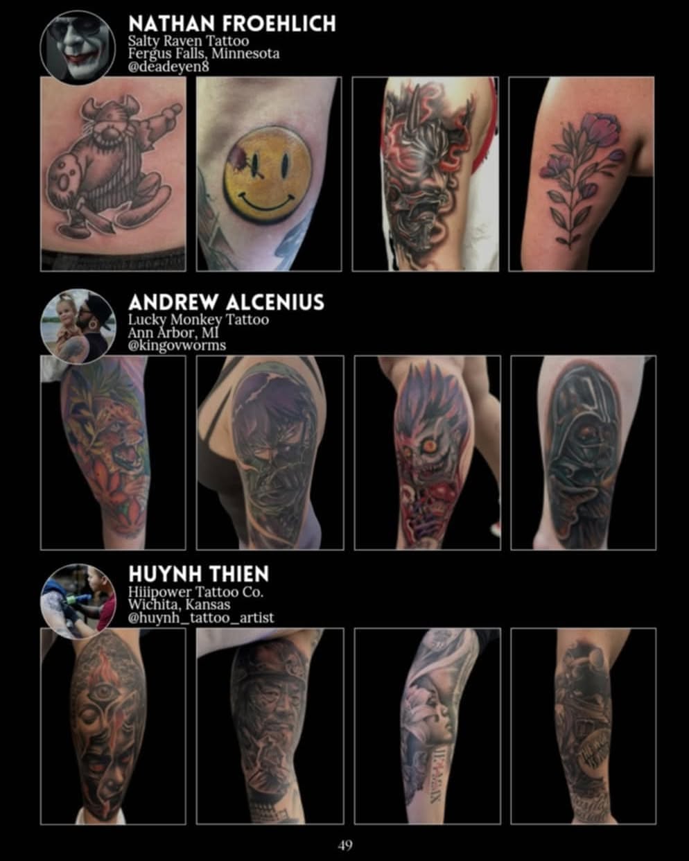 Smiley face neo-traditional tattoo on the forearm by Nathan Froehlich