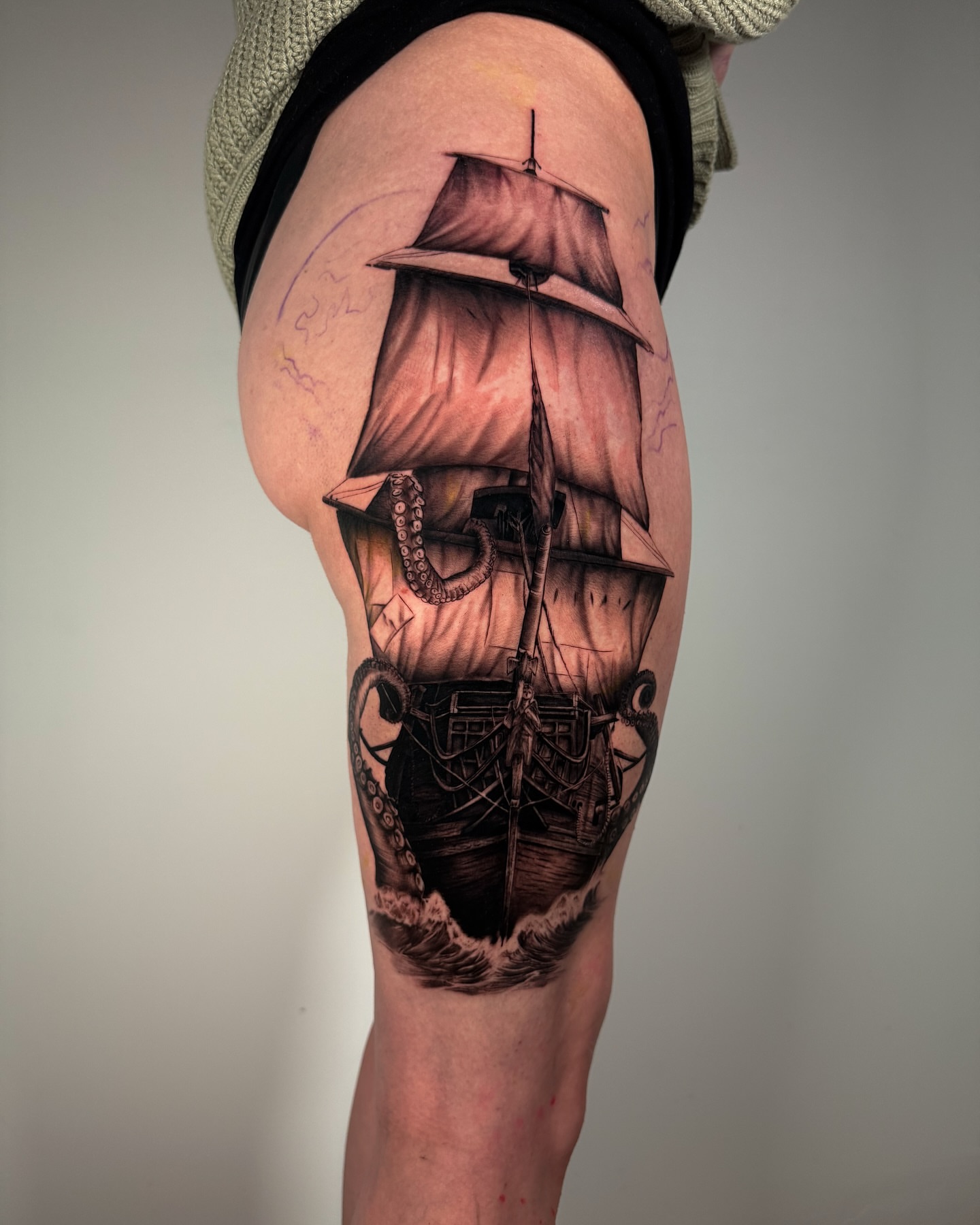 Tattoo by @dosantosink — black_and_grey, realism