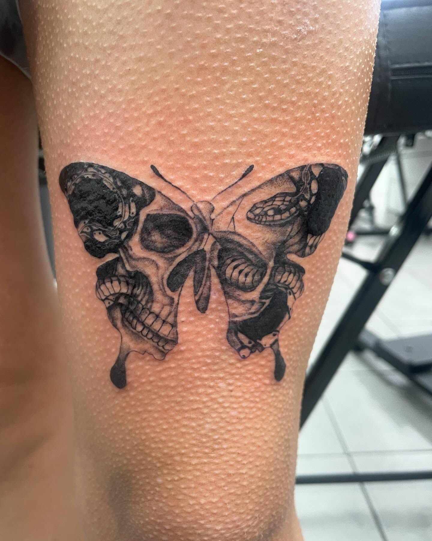 Tattoo by @crawfordtats — black_and_grey, realism