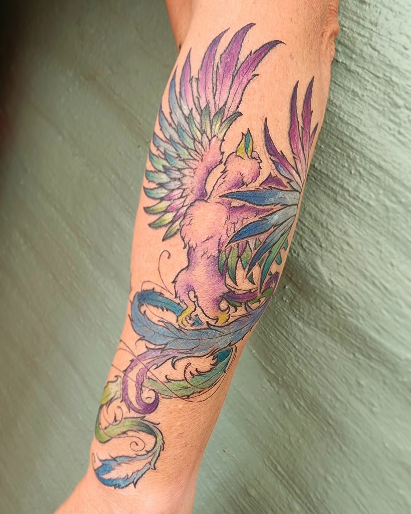 Tattoo by @viiduquette — new_school, watercolor
