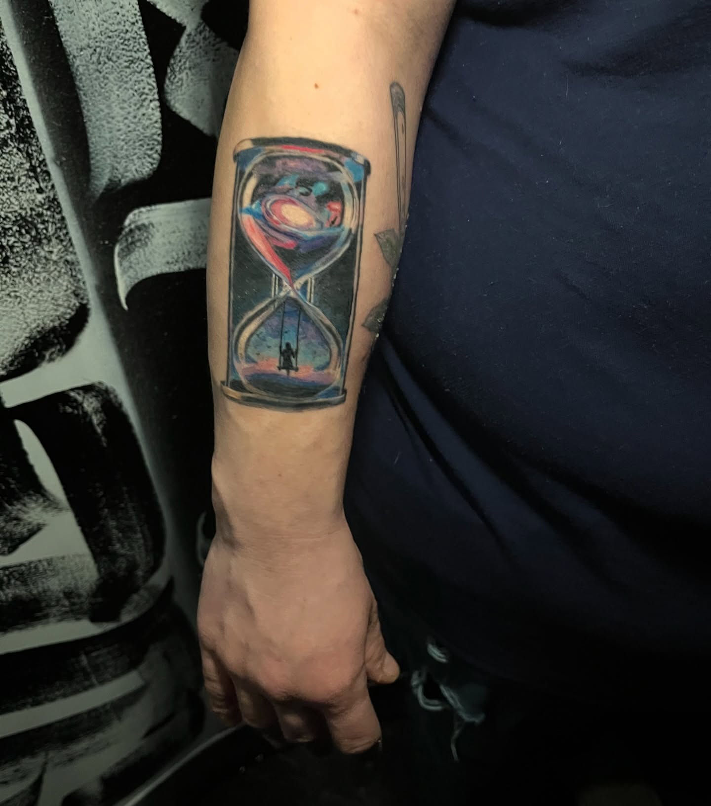 Tattoo by @tattootherapyrx — dotwork, surrealism