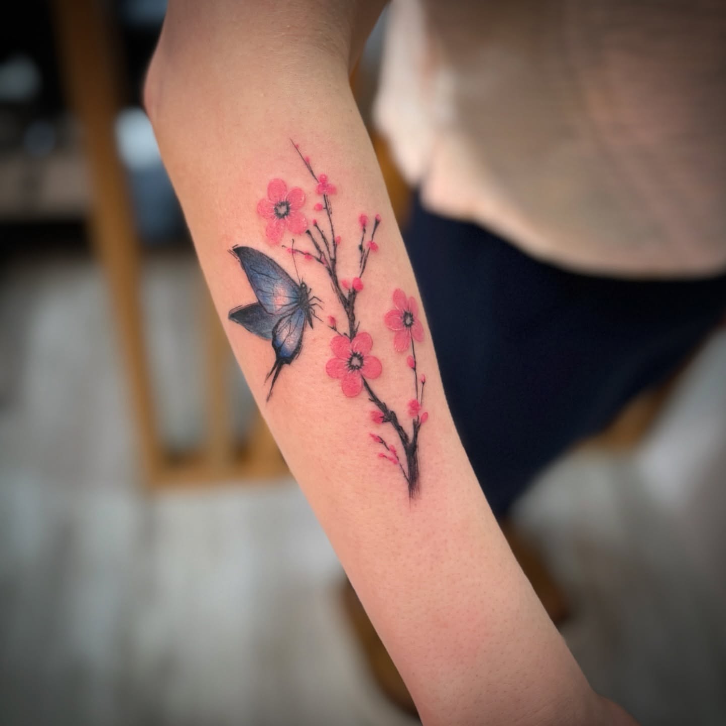 Tattoo by @clairejames_tattoo — watercolor