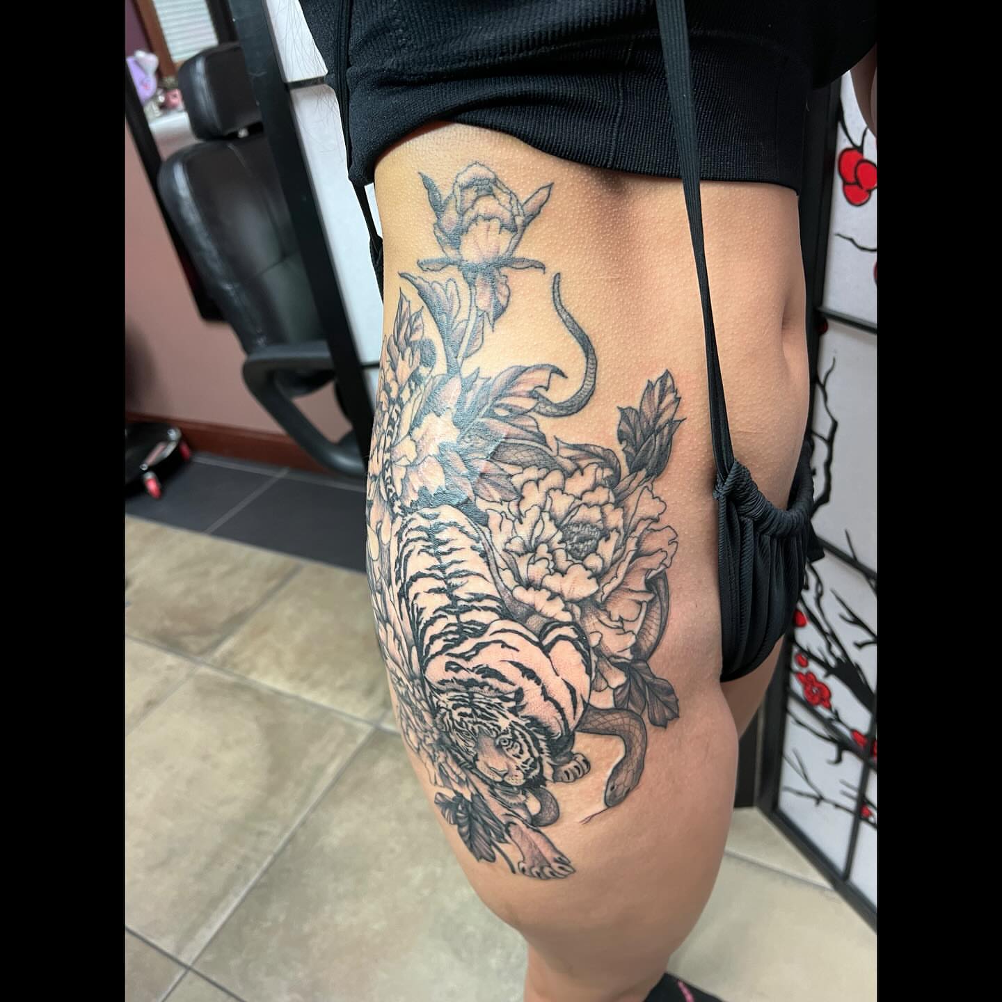 Tattoo by @artbydollface — black_and_grey, realism