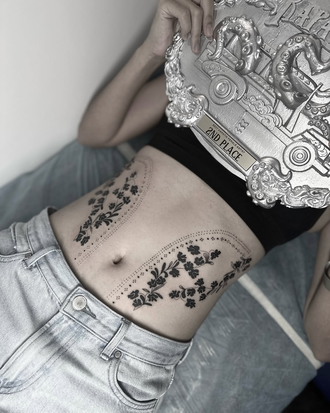 Tattoo by @tattedbymae β fine_line, dotwork
