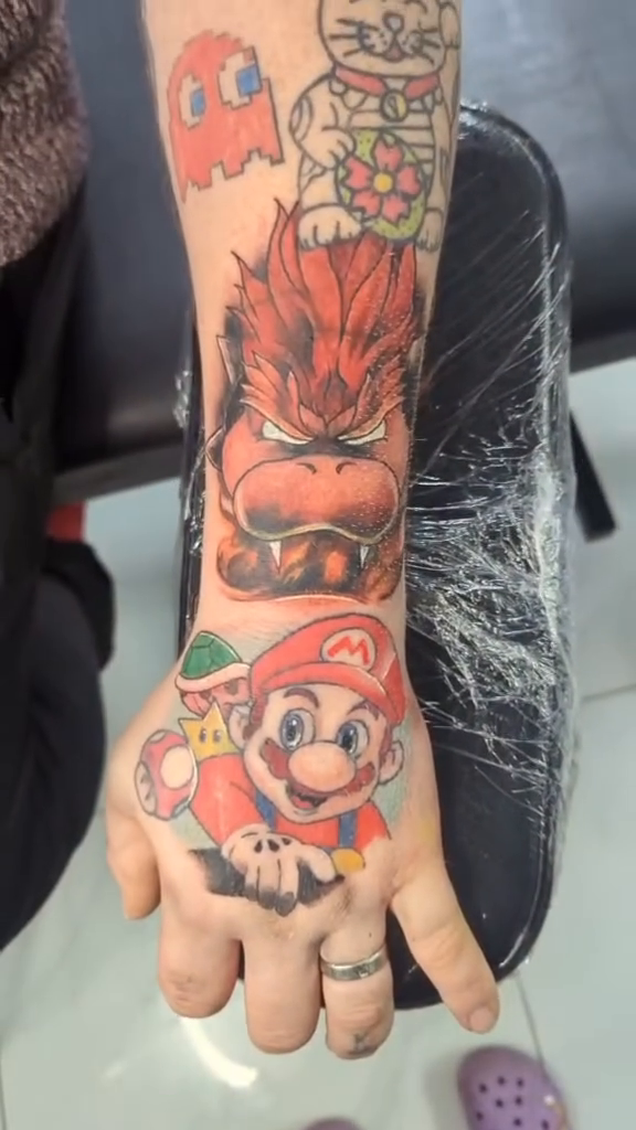 Tattoo by @aleysha.jane.tattoos — new_school, anime