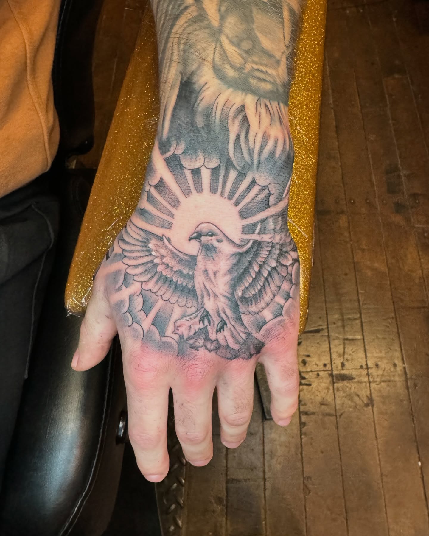 Tattoo by @inkcmob — black_and_grey, realism