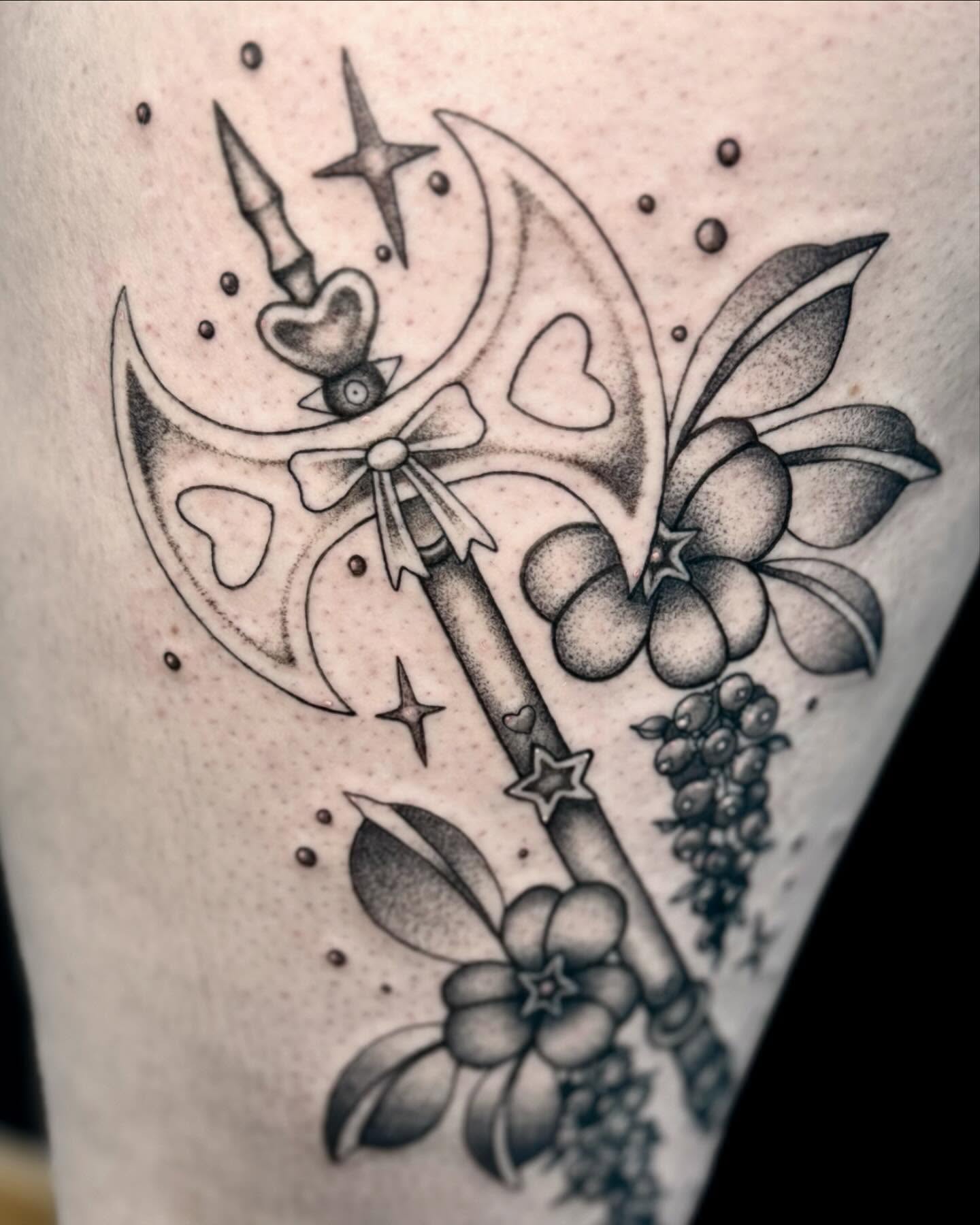 Tattoo by @spiritfleshtattoo — dotwork, black_and_grey