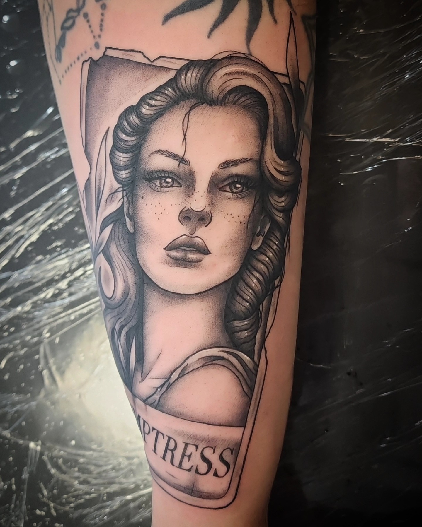 Tattoo by @dunebuggybobby — black_and_grey, realism