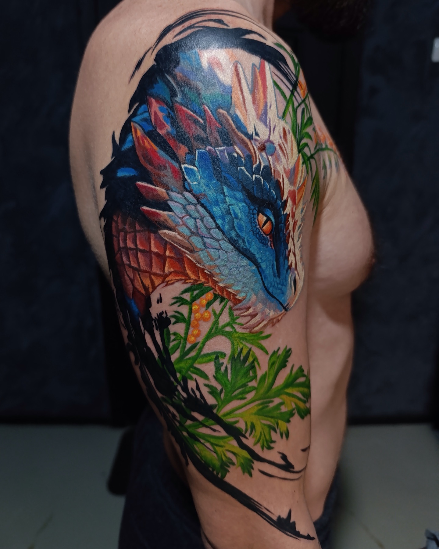 Tattoo by @vladimirlutaev — japanese_irezumi, realism