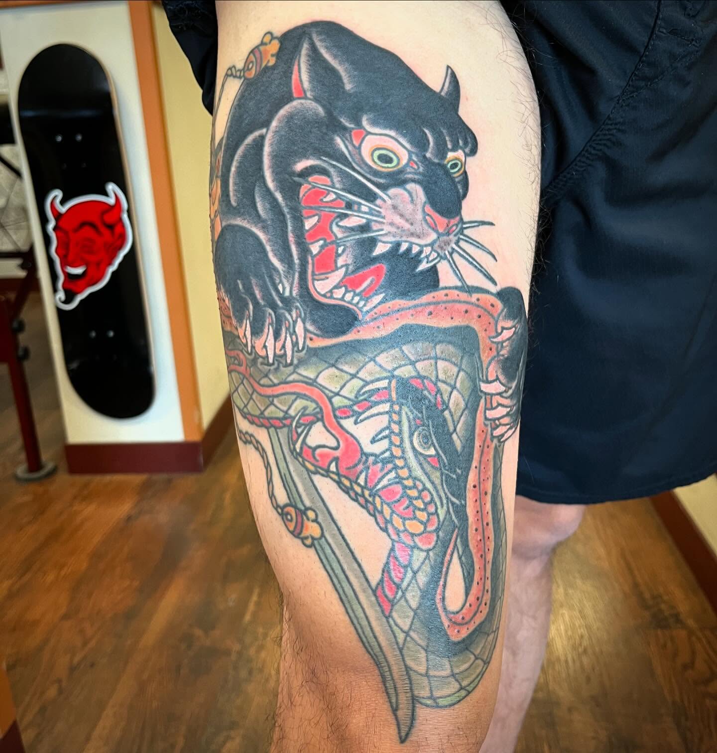 Tattoo by @blakebrand — american_traditional, dotwork