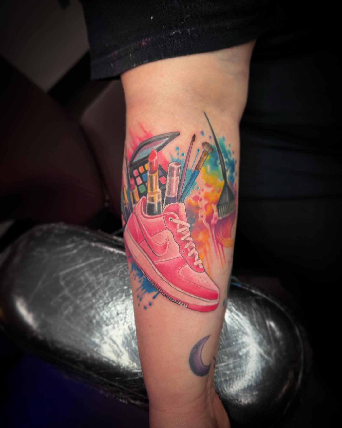 Tattoo by @oscarariastattoos — watercolor, new_school